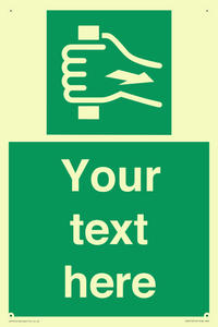 Custom Pull Bar Sign